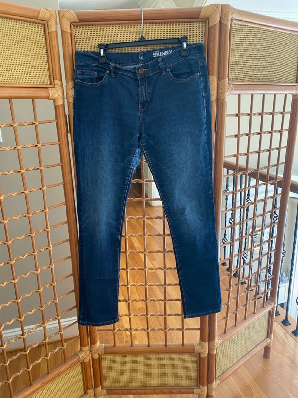 New York & Company Dark Blue Skinny Jeans